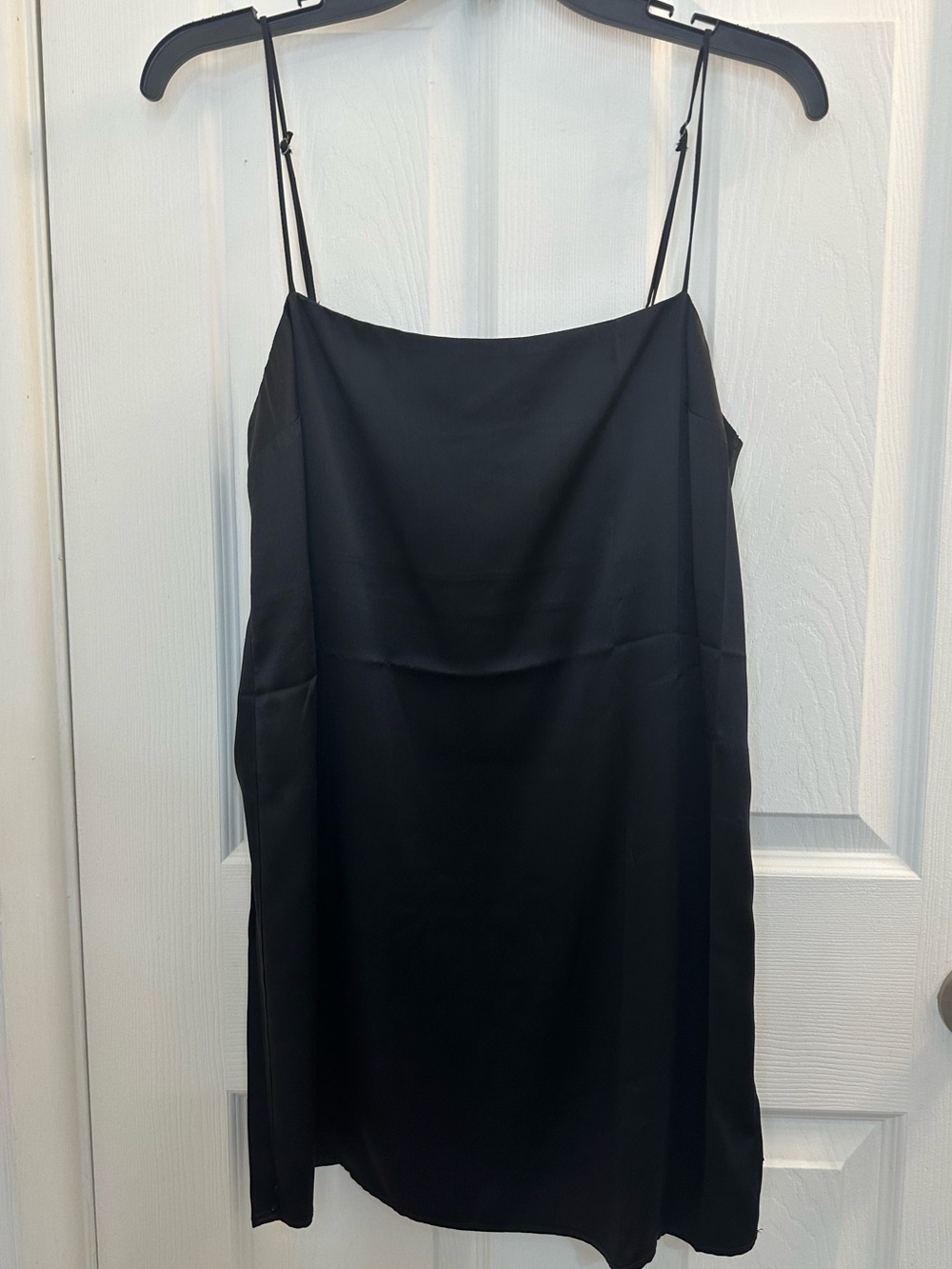 Reformation Black Satin Slip Mini Dress - Picture 5 of 11